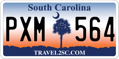 SC license plate PXM564