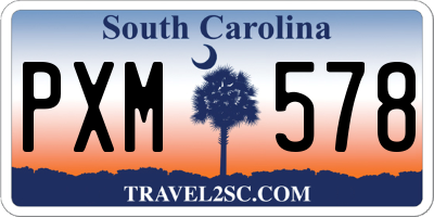 SC license plate PXM578