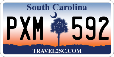 SC license plate PXM592