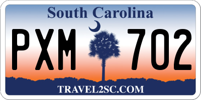 SC license plate PXM702
