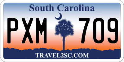 SC license plate PXM709
