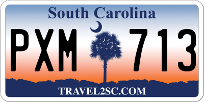 SC license plate PXM713