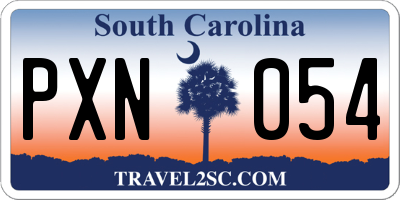 SC license plate PXN054