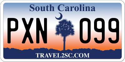 SC license plate PXN099