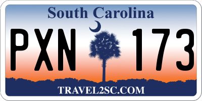 SC license plate PXN173
