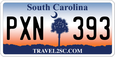 SC license plate PXN393