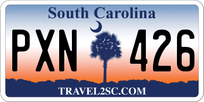 SC license plate PXN426