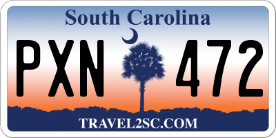 SC license plate PXN472