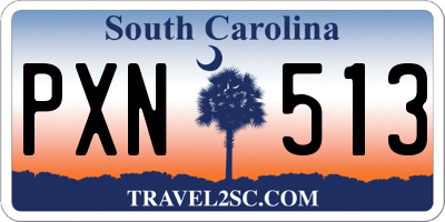 SC license plate PXN513
