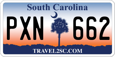 SC license plate PXN662