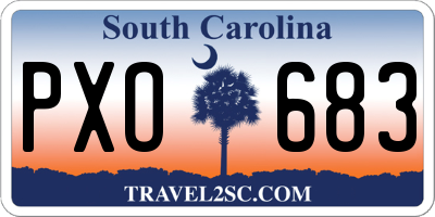 SC license plate PXO683