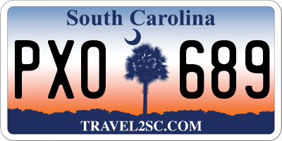 SC license plate PXO689