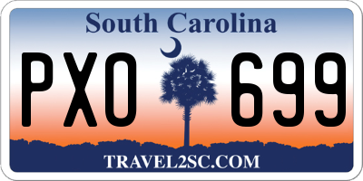 SC license plate PXO699