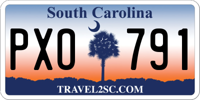 SC license plate PXO791