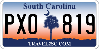 SC license plate PXO819