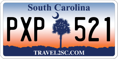 SC license plate PXP521
