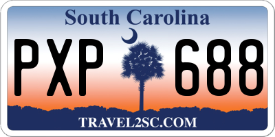SC license plate PXP688