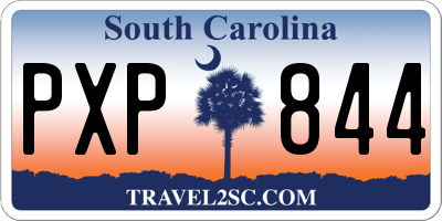 SC license plate PXP844