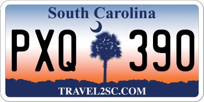 SC license plate PXQ390