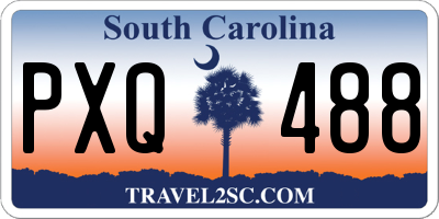 SC license plate PXQ488