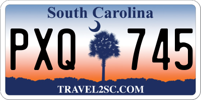 SC license plate PXQ745