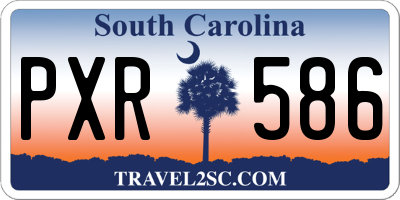 SC license plate PXR586