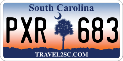 SC license plate PXR683