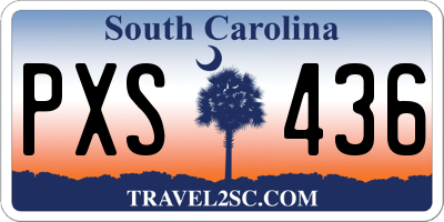 SC license plate PXS436