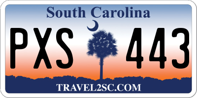 SC license plate PXS443