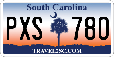 SC license plate PXS780