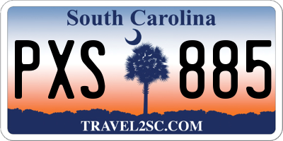 SC license plate PXS885