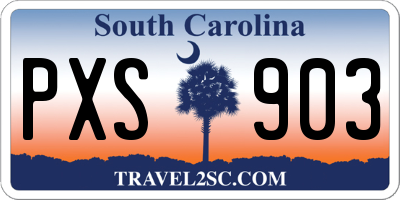 SC license plate PXS903