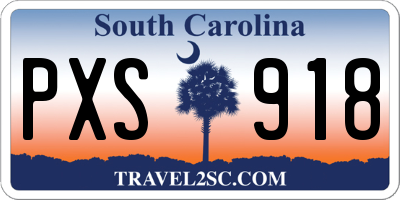 SC license plate PXS918