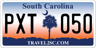 SC license plate PXT050
