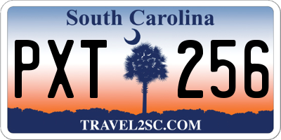 SC license plate PXT256