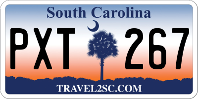 SC license plate PXT267