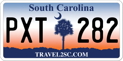 SC license plate PXT282