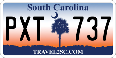 SC license plate PXT737
