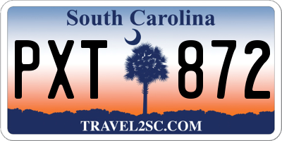 SC license plate PXT872