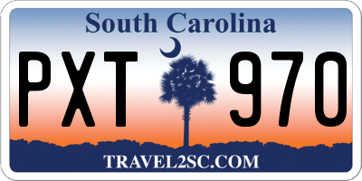 SC license plate PXT970