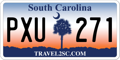 SC license plate PXU271