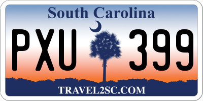 SC license plate PXU399