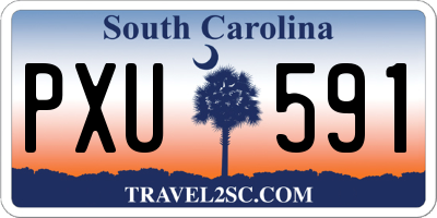 SC license plate PXU591