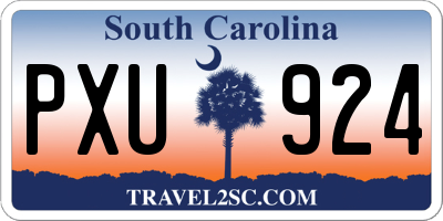 SC license plate PXU924