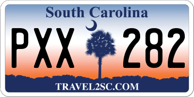 SC license plate PXX282