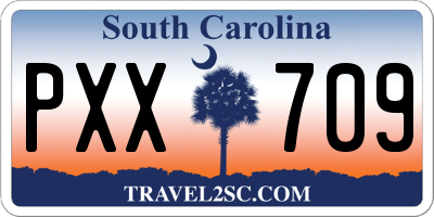 SC license plate PXX709