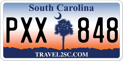SC license plate PXX848