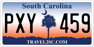 SC license plate PXY459