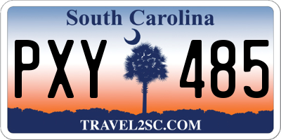 SC license plate PXY485