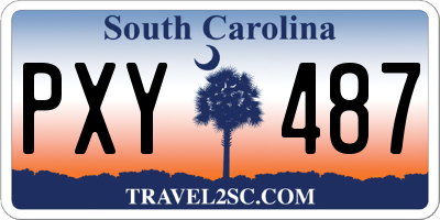 SC license plate PXY487
